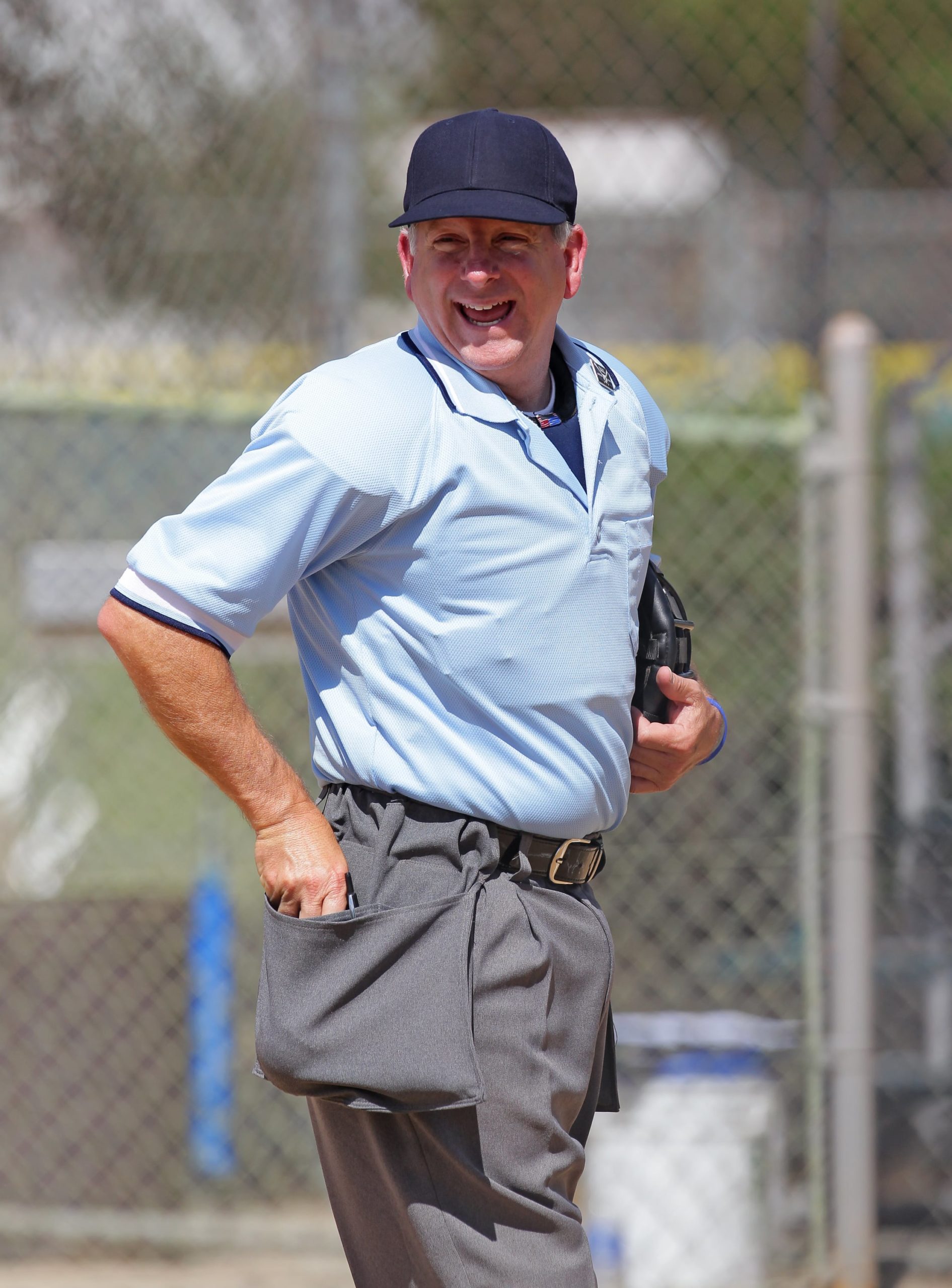 David B. Rosenberg being a softball umpire